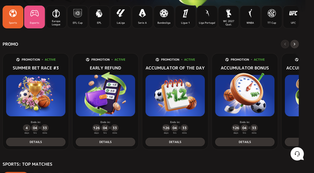 Iris casino sport bónuszok